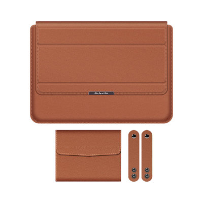 Sacoche multifonctionnelle universelle pour ordinateur portable de 11 à 12 pouces avec support intégré et doublure.