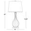 Ensemble de lampes de table en verre craquelé 27 po Rami-875655502-875655459-875655458