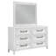 Commode 6 tiroirs avec miroir Littell