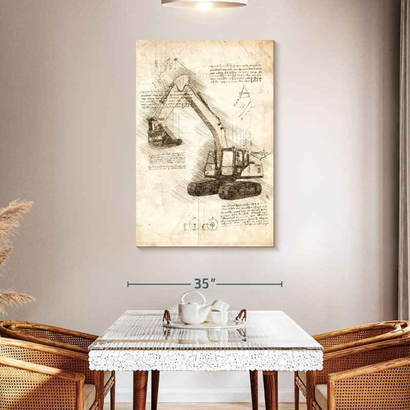 Mehar Excavator, 48" H x 32" W