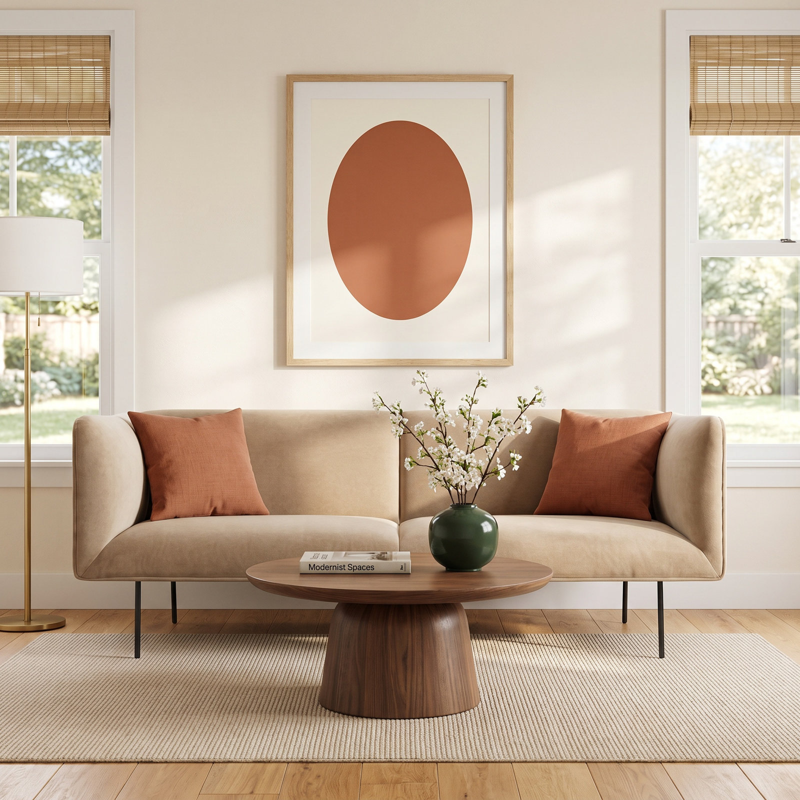 Dandy Upholstered Sofa, 32" H x 86" W x 37" D, Camel Velvet Polyester Blend