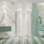 Porte de douche pivotante universelle à ajustement de 1 3/8 po avec finition en verre trempé de 1/4 po-111692015
