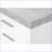 File Cabinets, Rolling Mobile 3-Drawer, Printer Stand Storage, Contemporary Modern, Snow White Slate Gray Cement Laminate | White | Particle Board-1469852169