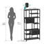 151cm H x 73cm W Metal Etagere Bookcase-1672754198