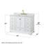 Ensemble de meuble-lavabo simple 48 "avec miroir Deborah-97694149-23113219