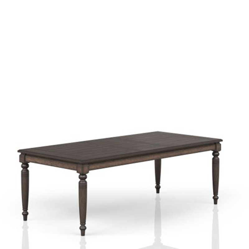 Table de salle à manger extensible Deep Coffee - Taille ajustable pour s'adapter à votre espace et à vos besoins