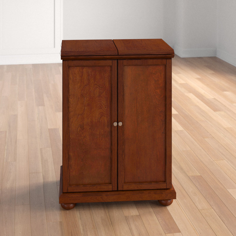 Armoire de bar Hedon, Cerisier classique