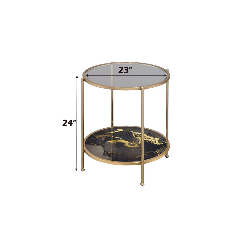 Meuble-lavabo en marbre noir avec fabrication en métal et tablette pratique