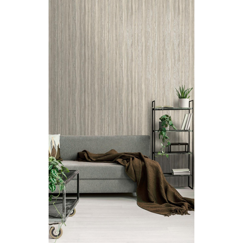 Non-Pasted Abstract Wallpaper Roll, Taupe