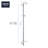 Rainshower 36-Inch Slide Bar with Adjustable Handheld Shower Head Holder-53310140