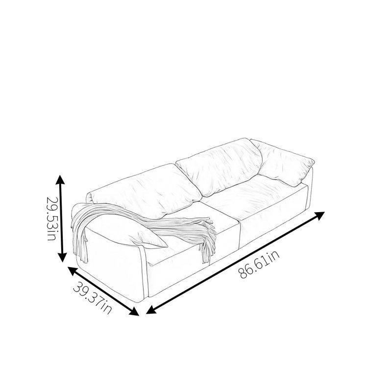 Luxurious Elephant Ear Sofa