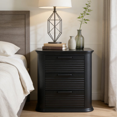 Kadein 3 - Drawer Nightstand by Winston Porter