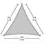 Toile d'ombrage triangulaire - Poids lourd (point d'attache / poteau non inclus) 12 X 12 pi Bleu mer-14763422-90285077