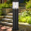Avenlee Black Paint Metal Bollard Light