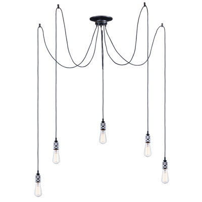 5 - Light Polished Chrome Cluster Pendant
