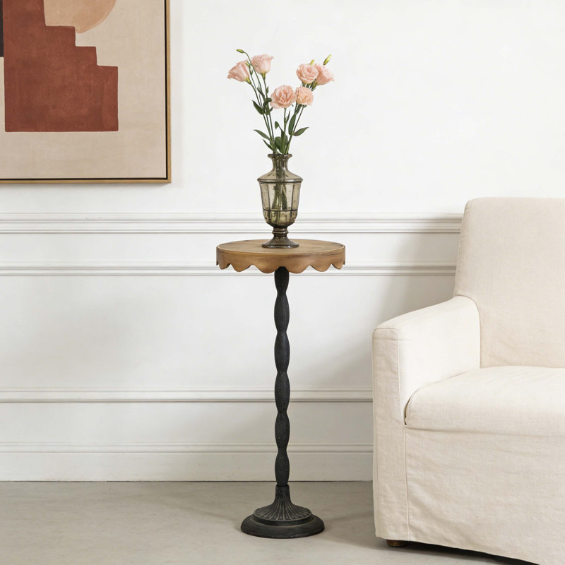 Vintage-Inspired Round Side Table