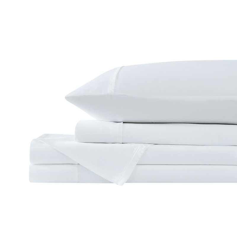 Ensemble de draps en rayonne de bambou, Blanc, Double