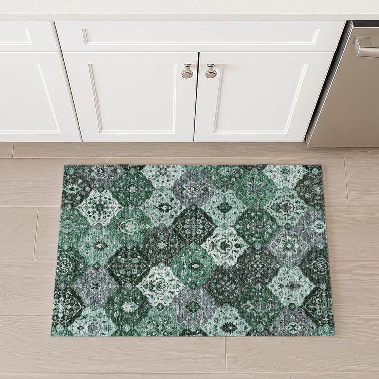 Machine Washable Indoor/Outdoor Matteson ACN2292 Panel Rug