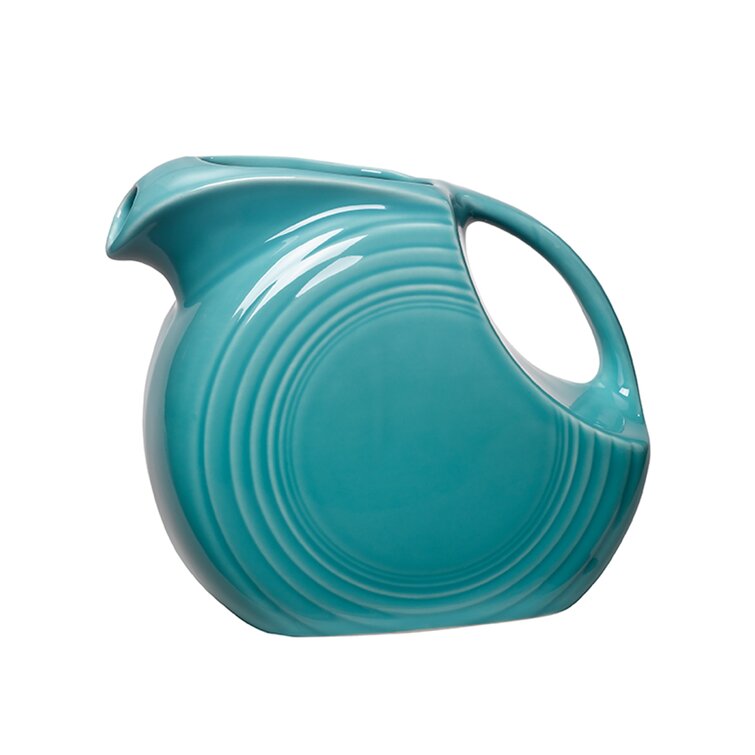 Turquoise Color Refrigerator Glass Jug / Pitcher With Handle 