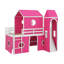Lit mezzanine simple avec glissade et tour