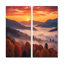 Tennessee Great Smoky Mountains Sunset II - paysages, art mural Tennessee