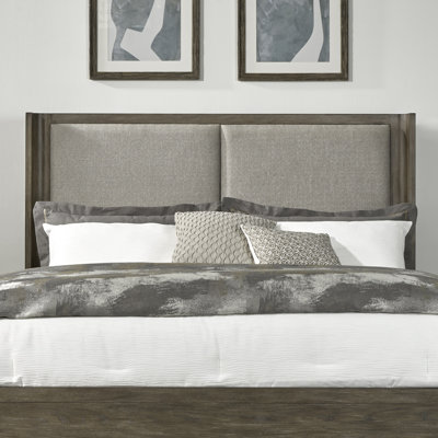 Shaly King Upholstered Shelter Headboard