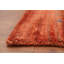 Élégant tapis orange de style Gabbeh 8 x 12 avec des accents délicats