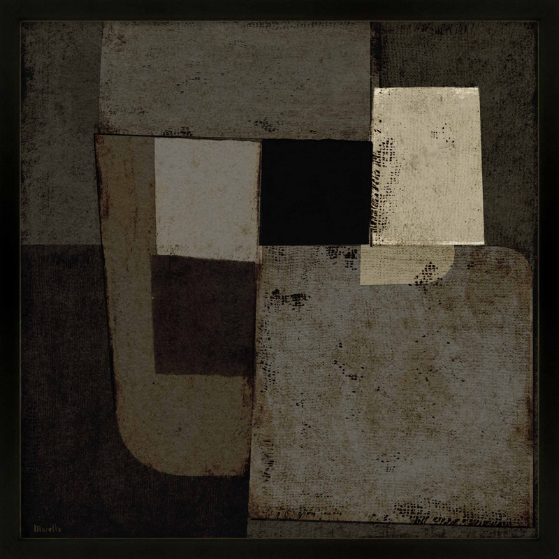 Night Shift 1 by Marco Marella for Studio M - Framed Wall Art, 30" H x 30" W, Paper, Black