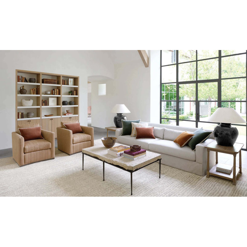 Gehry Velvet/Linen Decorative Pillow, Everglade, 16"H x 40"W, Pillow Cover Only - No Insert
