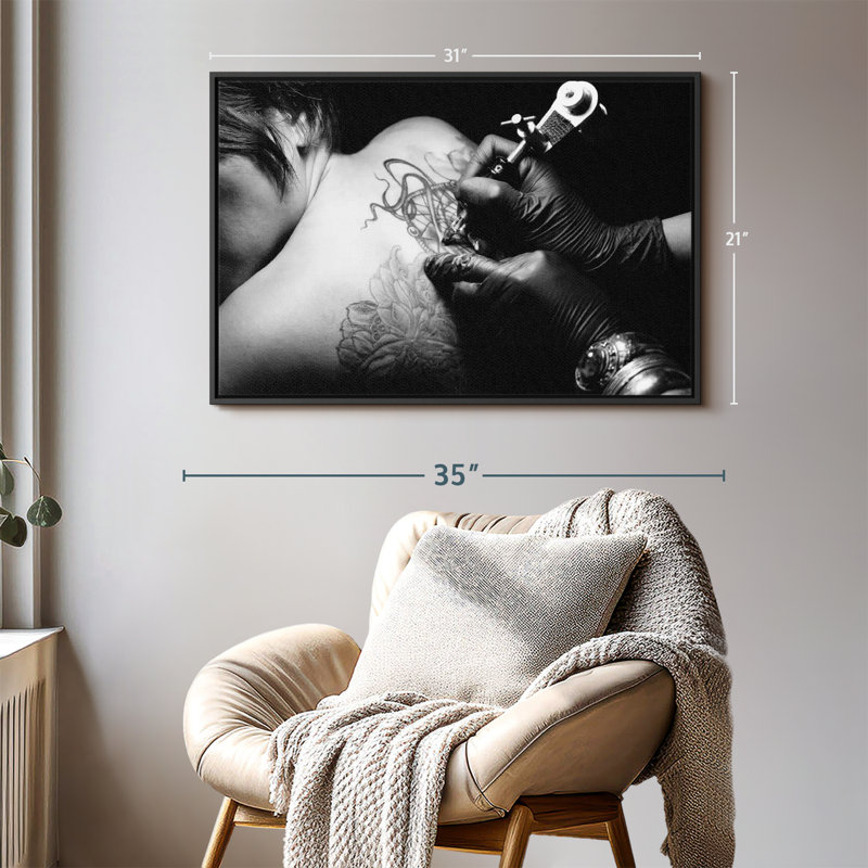 Tattoo Canvas Print, 21" H x 31" W