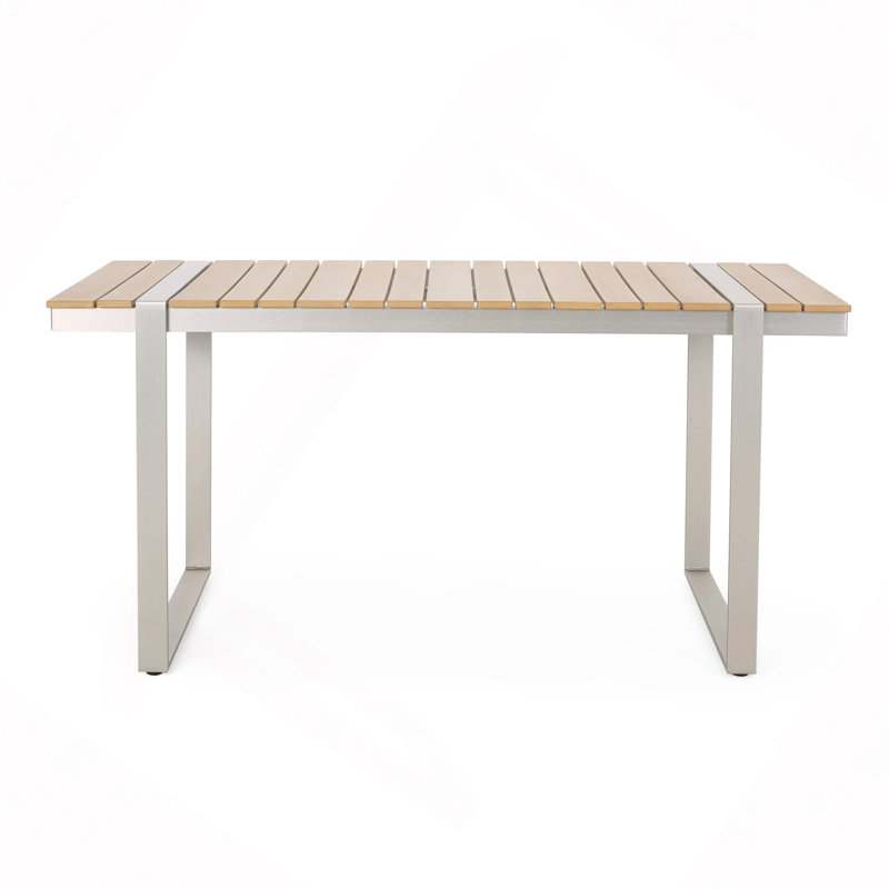 Patio/Outdoor Dining Table, Silver