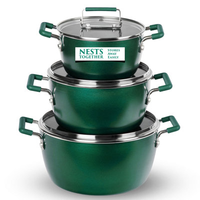 Granitestone Non Stick 6pc Nesting Pot