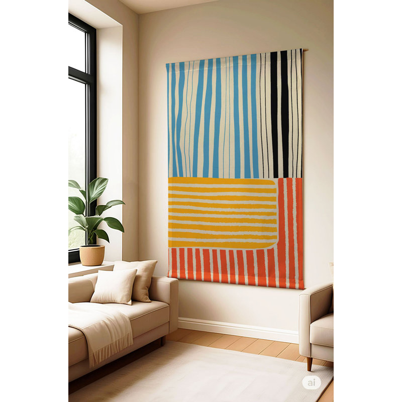 Superbe peinture décorative en polyester de 57,1 po x 78,7 po | 50% coton / 50% polyester, parfait pour le décor du salon et de la chambre à coucher | Couleurs vibrantes et design unique pour une touche d'élégance dans n'importe quel espace