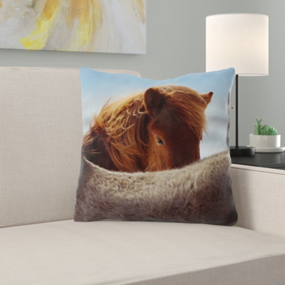 Coussin en chevaux