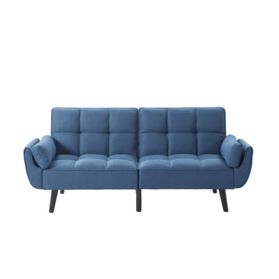 Futon Convertible Sofa Bed with Wooden Legs