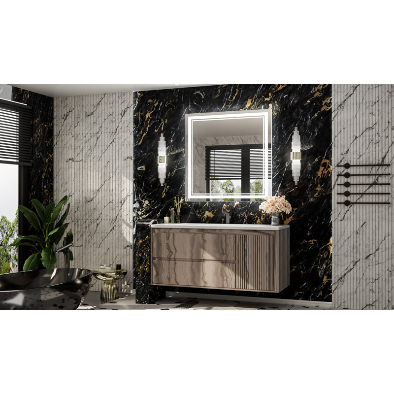 Miroir de salle de bain Kaelia, 36 po x 36 po