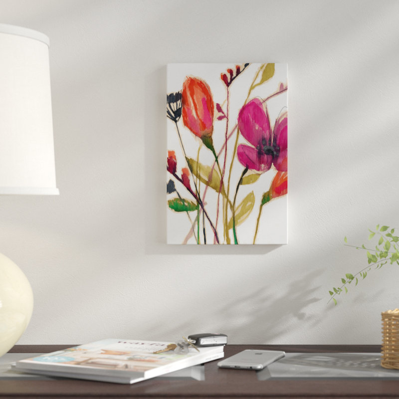 « vif arrangement i », reproduction sur toile, H 18 po x l 12 po x P 1,5 po, Toile tendue, Pas de tapis