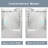 56"-60" W X 76" H Single Sliding Frameless Tub Door with Clear Glass-104845213