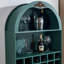 Armoire de rangement cintrée avec casier à vin amovible et tablettes ajustables-797972898