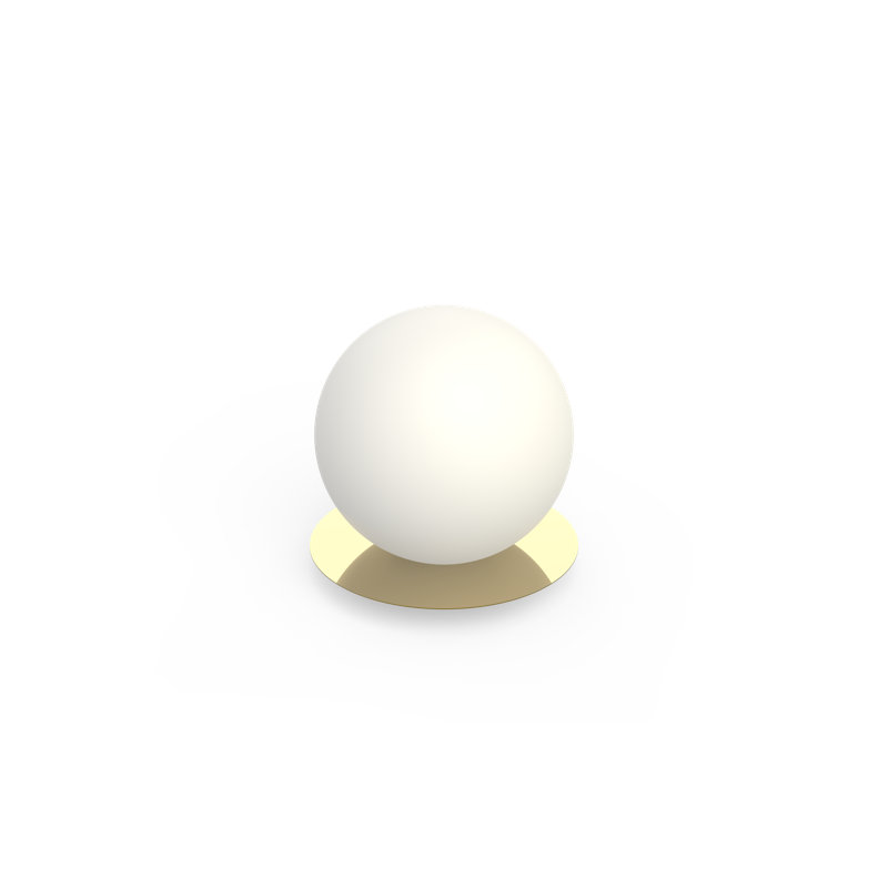 Bola Sphere Globe Table Lamp, Brass, 8.75"  H x 9.5" W x 9.5" D