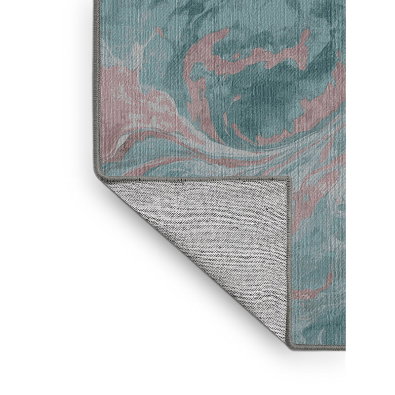 Tapis gris lavable à la machine, Rectangle 4 pi x 6 pi