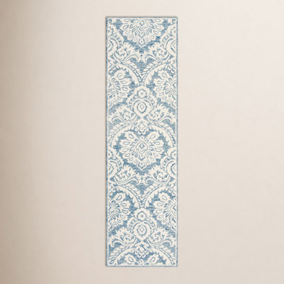 Tansy Blue Ivory Hand-Tufted Wool Rug