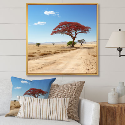 African Safari Tree Bliss II - arbre, art mural
