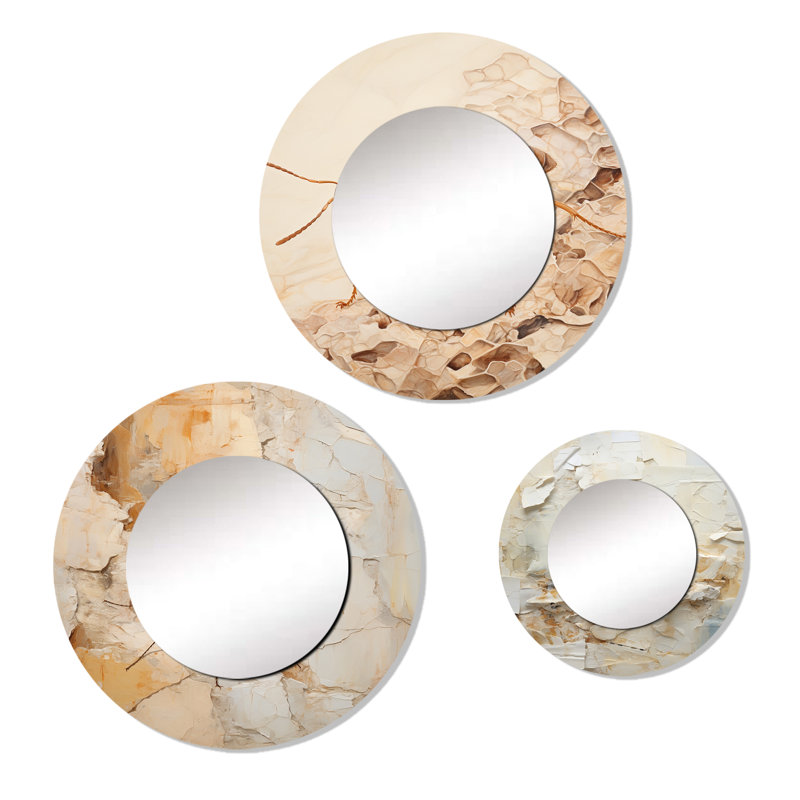 Devayah Metal Round Mirror