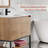 Azai 36" Single Bathroom Vanity Set with Sink Top, Faucet, Metal Frame with Open Shelf-906155029