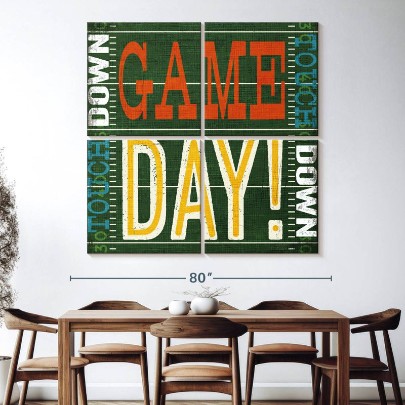 Kema Football Typographie II, H 74 po x l 74 po