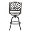Tabouret pivotant en fonte d'aluminium