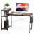 Computer Desk Large Office Desk Writing Desk for Home Office Modern Wooden Table Brown Flagstone