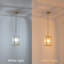 Luminaire suspendu 1 lumière avec cage réglable