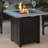 The Wakefield Steel Propane Fire Pit Table